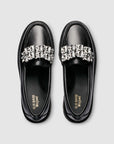 G.H Bass Whitney Crystal Super Lug Weejuns Loafer in Black BAX3W033 | Shop from eightywingold an official brand partner for G.H. Bass in Canada and US.