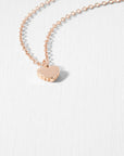 Hara Tiny Heart Pendant Necklace in Rose Gold | eightywingold - official partner of Ted Baker