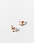 Sinaa Crystal Stud Earring in Rose Gold | eightywingold - official partner of Ted Baker