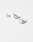 Sinaa Crystal Stud Earring in Silver | eightywingold - official partner of Ted Baker