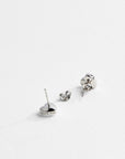 Han Crystal Heart Earring in Silver | eightywingold - official partner of Ted Baker