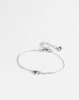 Harsaa Tiny Heart Bracelet in Silver | eightywingold - official partner of Ted Baker
