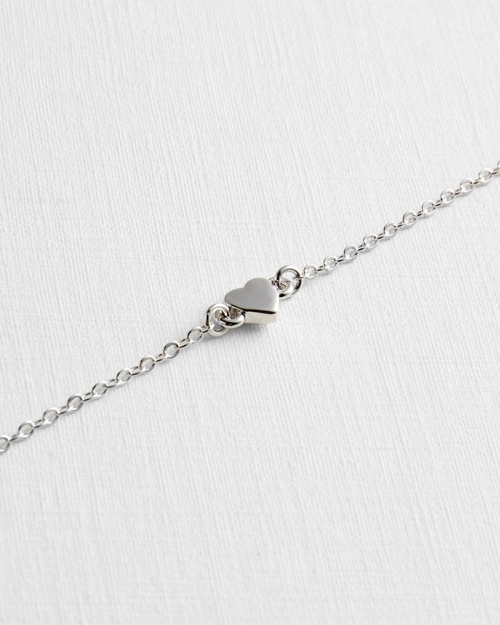 Harsaa Tiny Heart Bracelet in Silver | eightywingold - official partner of Ted Baker
