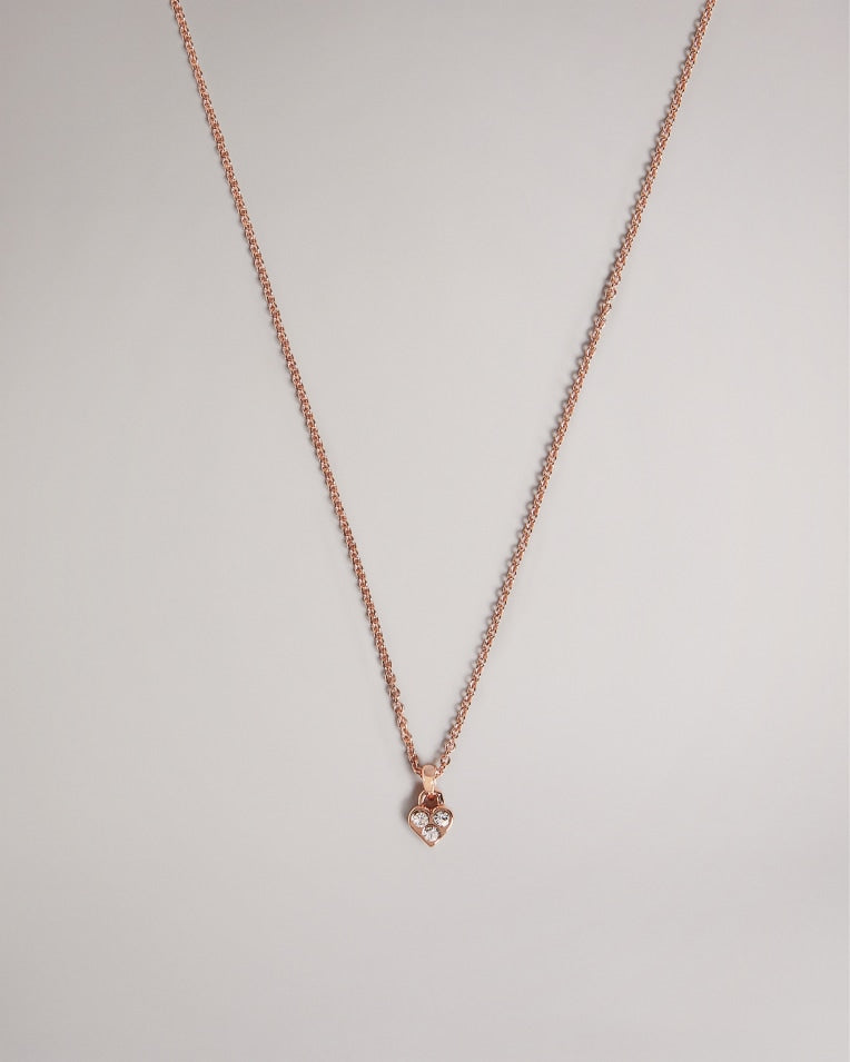 Neeno Nano Heart Pendant in Rose Gold | eightywingold - official partner of Ted Baker
