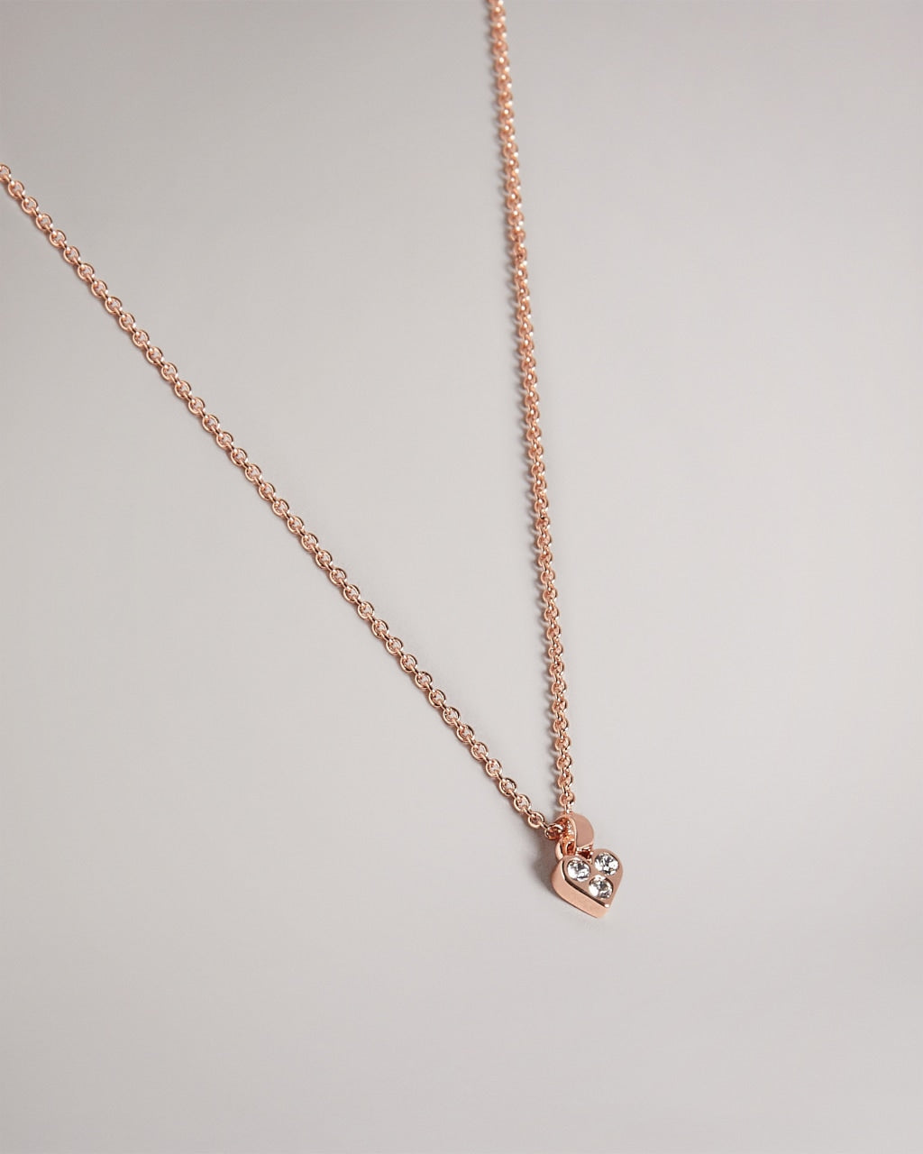 Neeno Nano Heart Pendant in Rose Gold | eightywingold - official partner of Ted Baker
