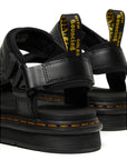 SUICOKE Dr. Martens Collaboration Edition DEPA Sandals in Black Smooth Leather Official Webstore Spring 2021