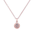 Elvina Enamel Mini Button Pendant in Rose Gold | eightywingold - official partner of Ted Baker