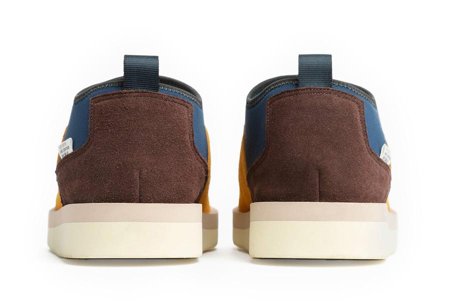 SUICOKE Aim√© Leon Dore Edition RON-MAIM-MID shoes with mixed color  cow suede + shearling linng upper, EVA antibacterial footbed, SUICOKE original sole. From Aim√© Dore capsule collection on SUICOKE Official US &amp; Canada Webstore.
