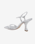 CAVERLEY Kolt Heel in Silver 23S508C Crinkle Silver FROM EIGHTYWINGOLD - OFFICIAL BRAND PARTNER