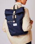Sandqvist Ilon Backpack in Navy SQA1498| Shop from eightywingold an official brand partner for Sandqvist Canada and US. 