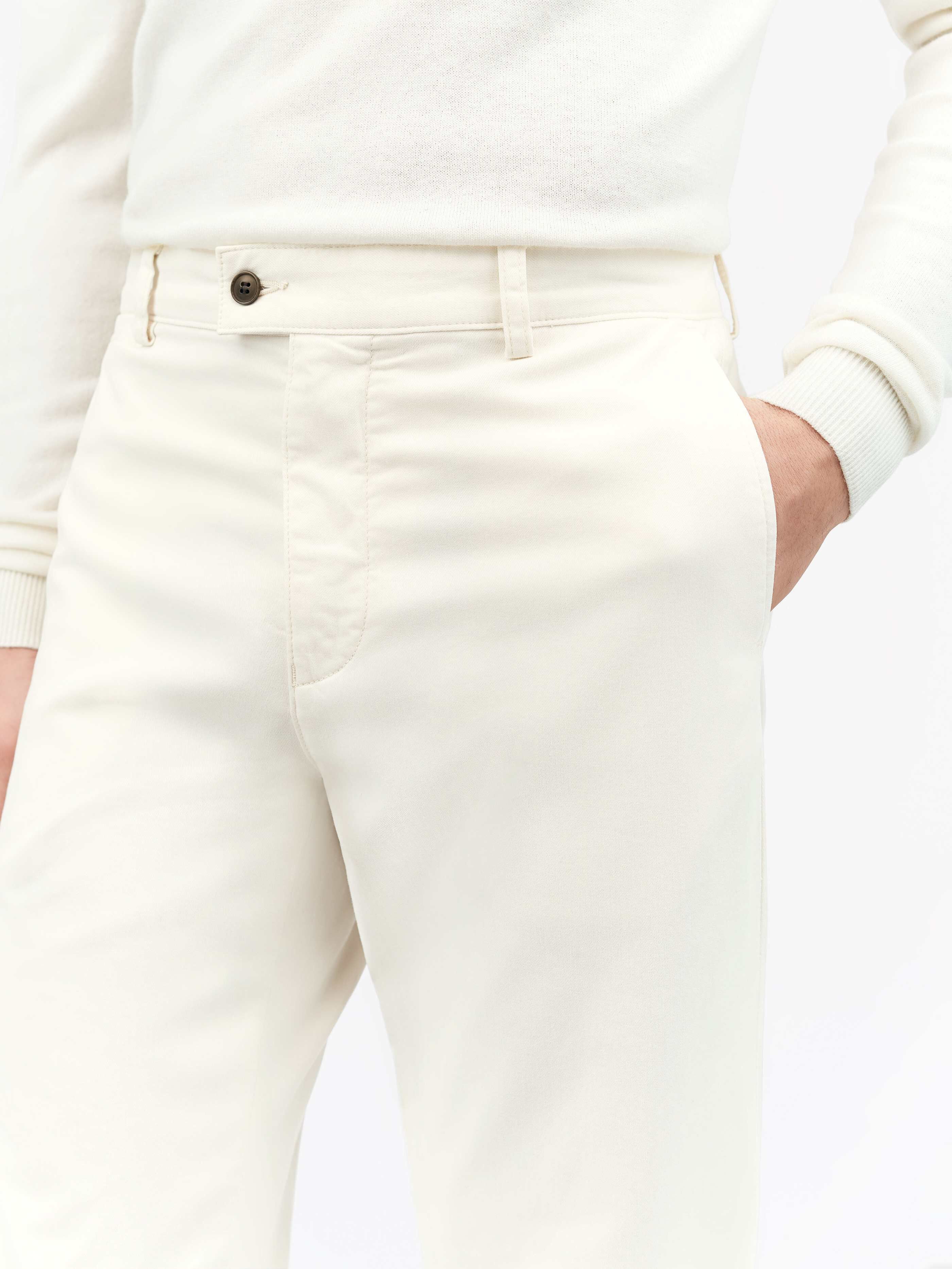 TIGER OF SWEDEN Caidon Pants in White T67555025 | Shop from eightywingold an official brand partner for Tiger of Sweden Canada and US.