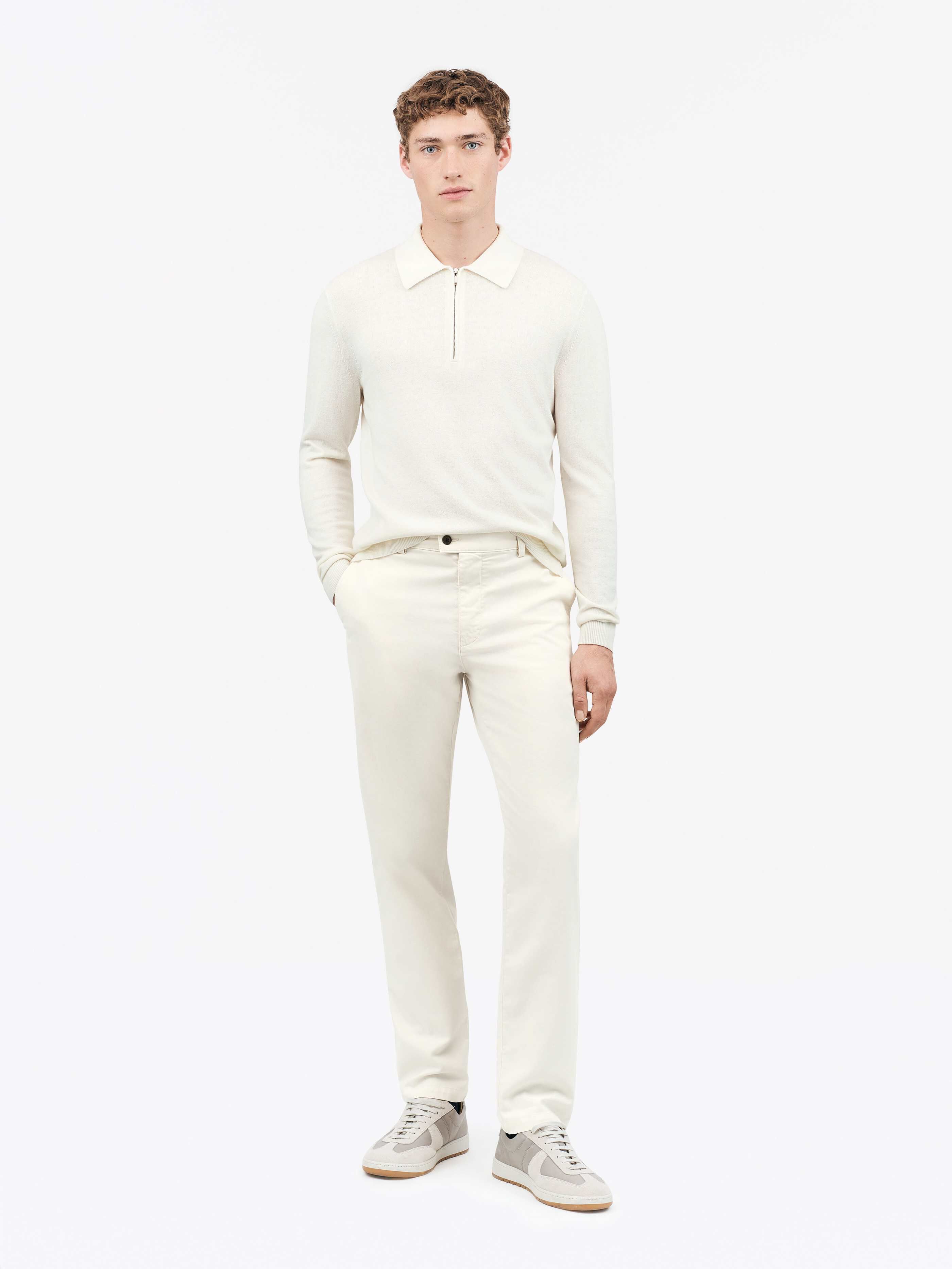TIGER OF SWEDEN Caidon Pants in White T67555025 | Shop from eightywingold an official brand partner for Tiger of Sweden Canada and US.