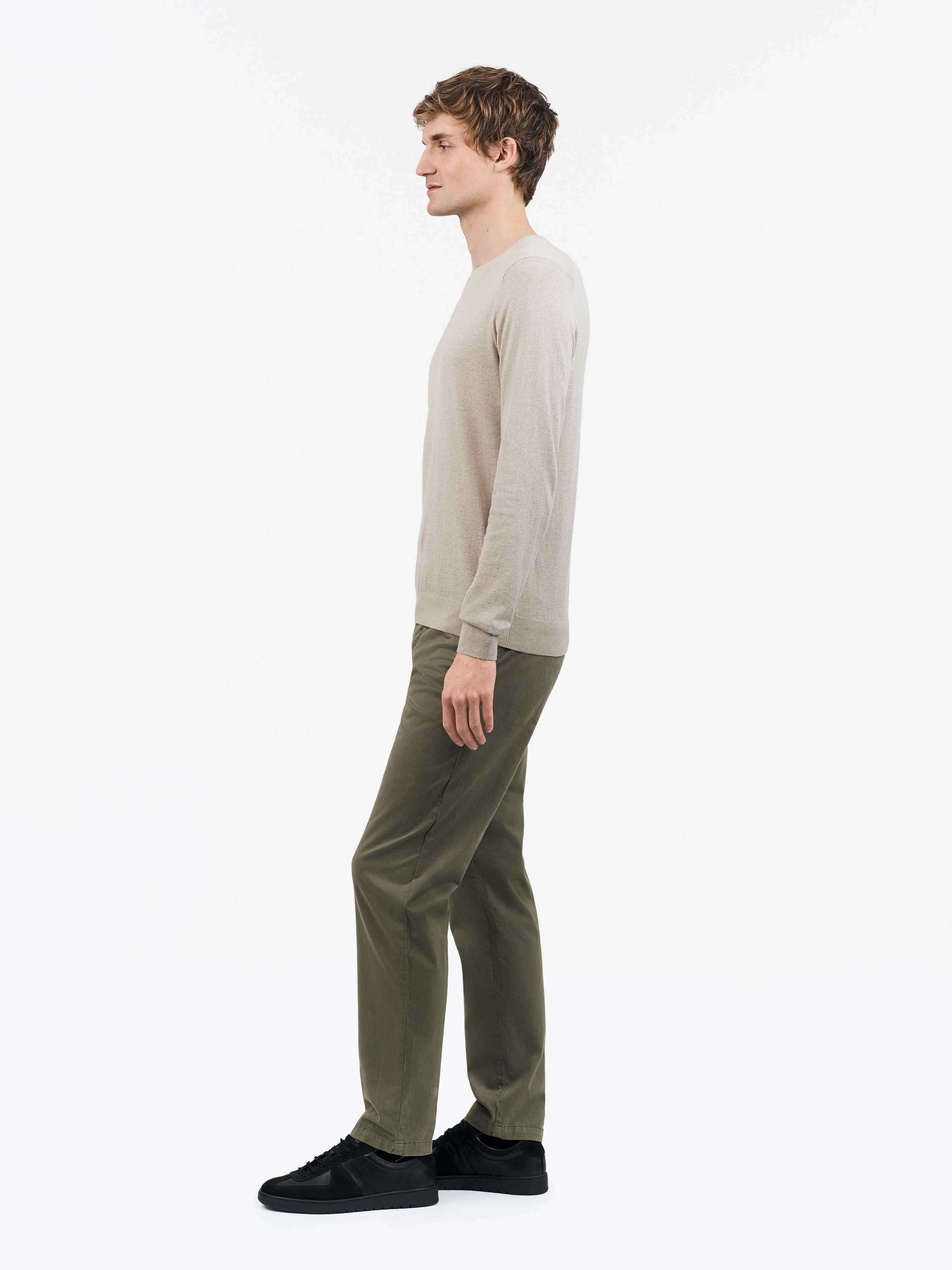 TIGER OF SWEDEN Caidon Pants in Green T67555025 | Shop from eightywingold an official brand partner for Tiger of Sweden Canada and US.