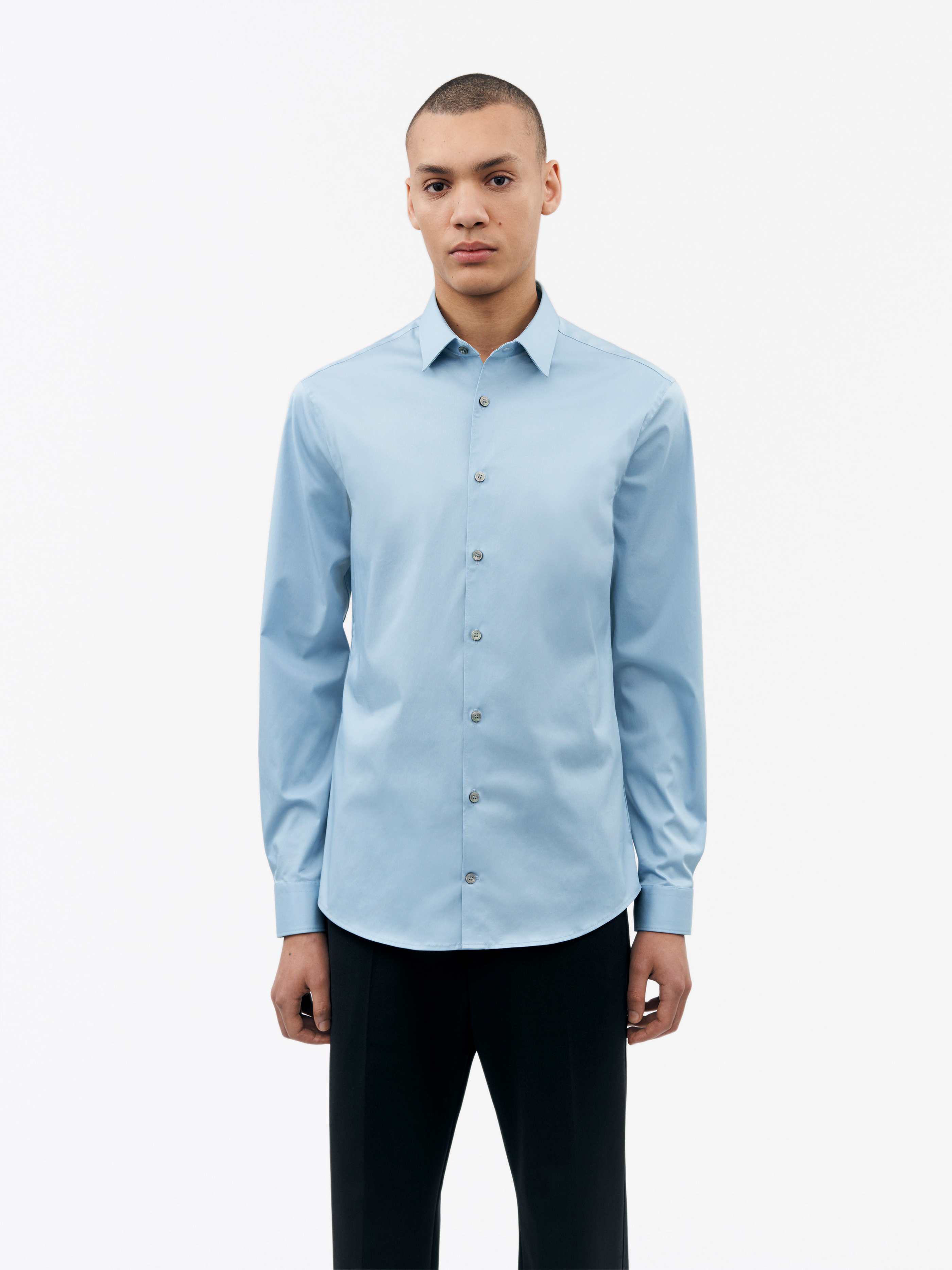 TIGER OF SWEDEN Filbrodie Shirt in Light Blue T68997029 2BF-SHADY BLUE FROM EIGHTYWINGOLD - OFFICIAL BRAND PARTNER