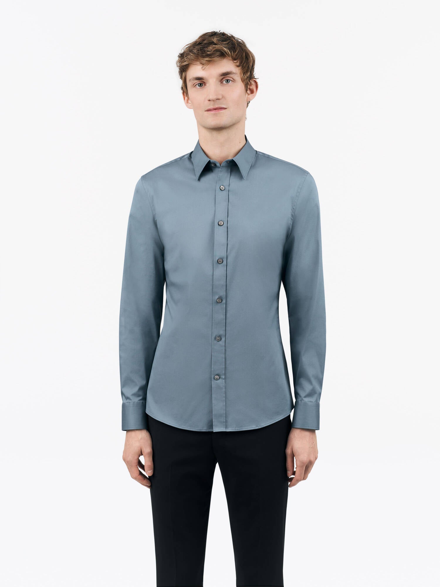 TIGER OF SWEDEN Adley Shirt in Blue T68997045| eightywingold 
