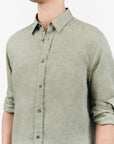 TIGER OF SWEDEN Spenser Shirt in Olive Green T69002012| eightywingold 