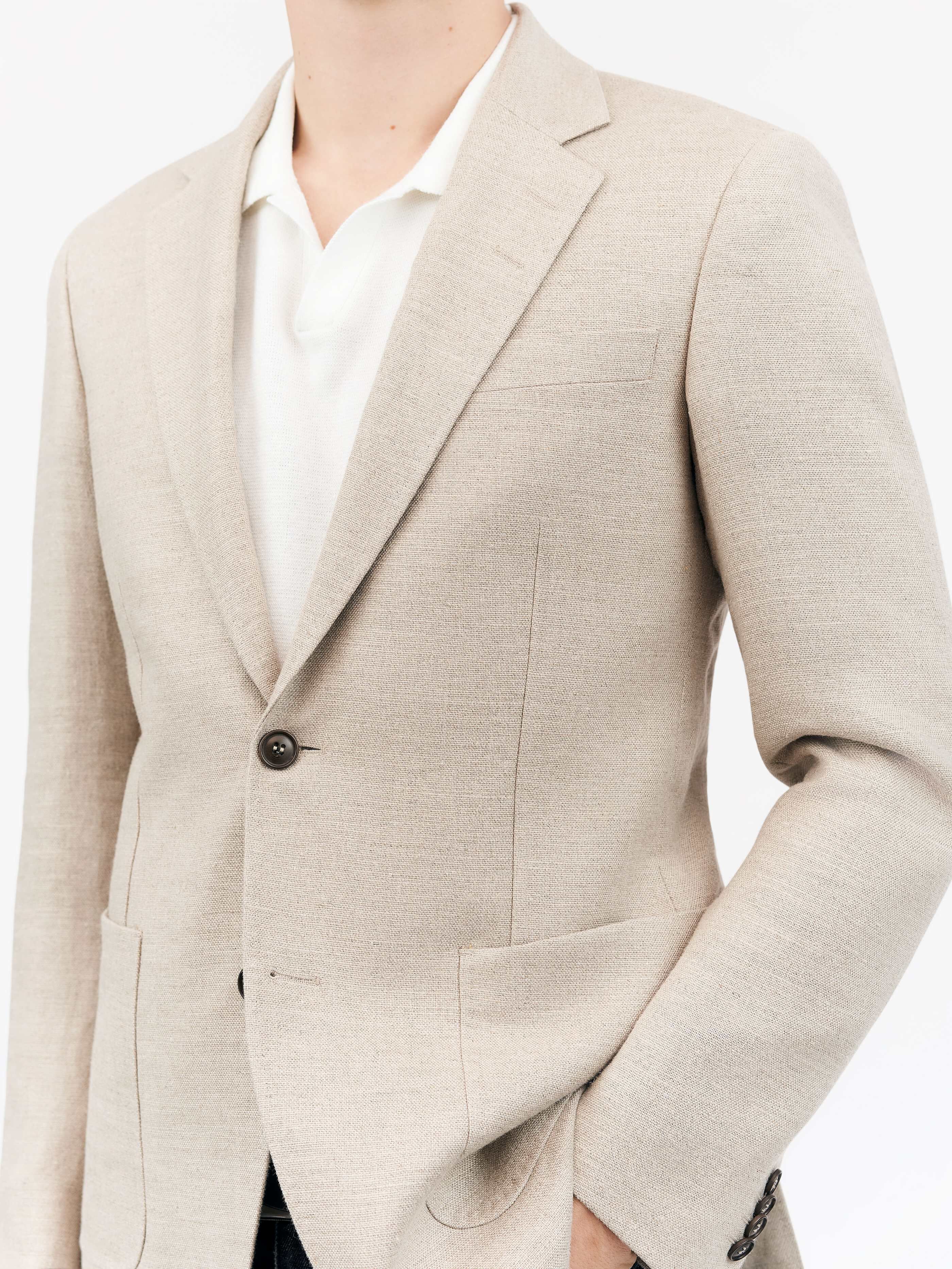 TIGER OF SWEDEN Justin HL Casual Blazer in Beige T70223005 | Shop from eightywingold an official brand partner for Tiger of Sweden Canada and US.