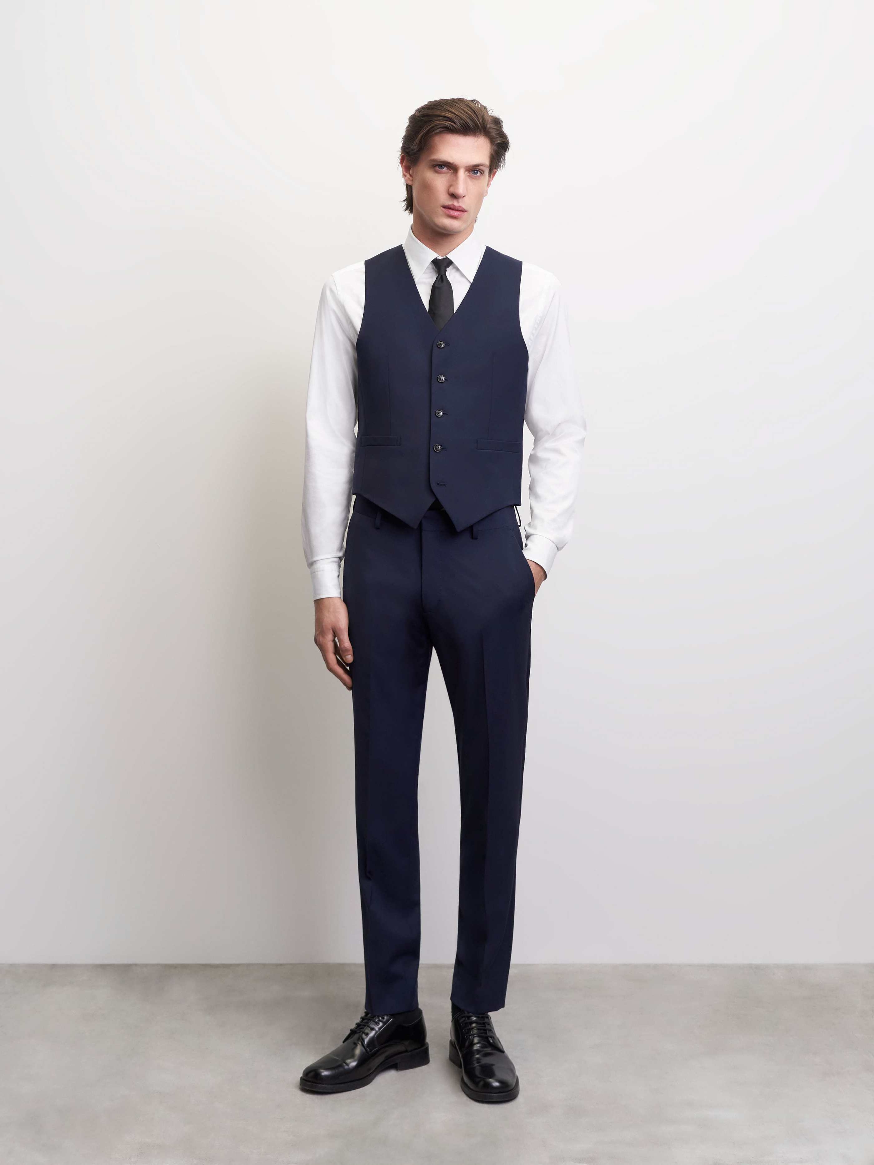 TIGER OF SWEDEN Wayde Waistcoat in Navy T70699015Z 44 25D-ROYAL BLUE FROM EIGHTYWINGOLD - OFFICIAL BRAND PARTNER