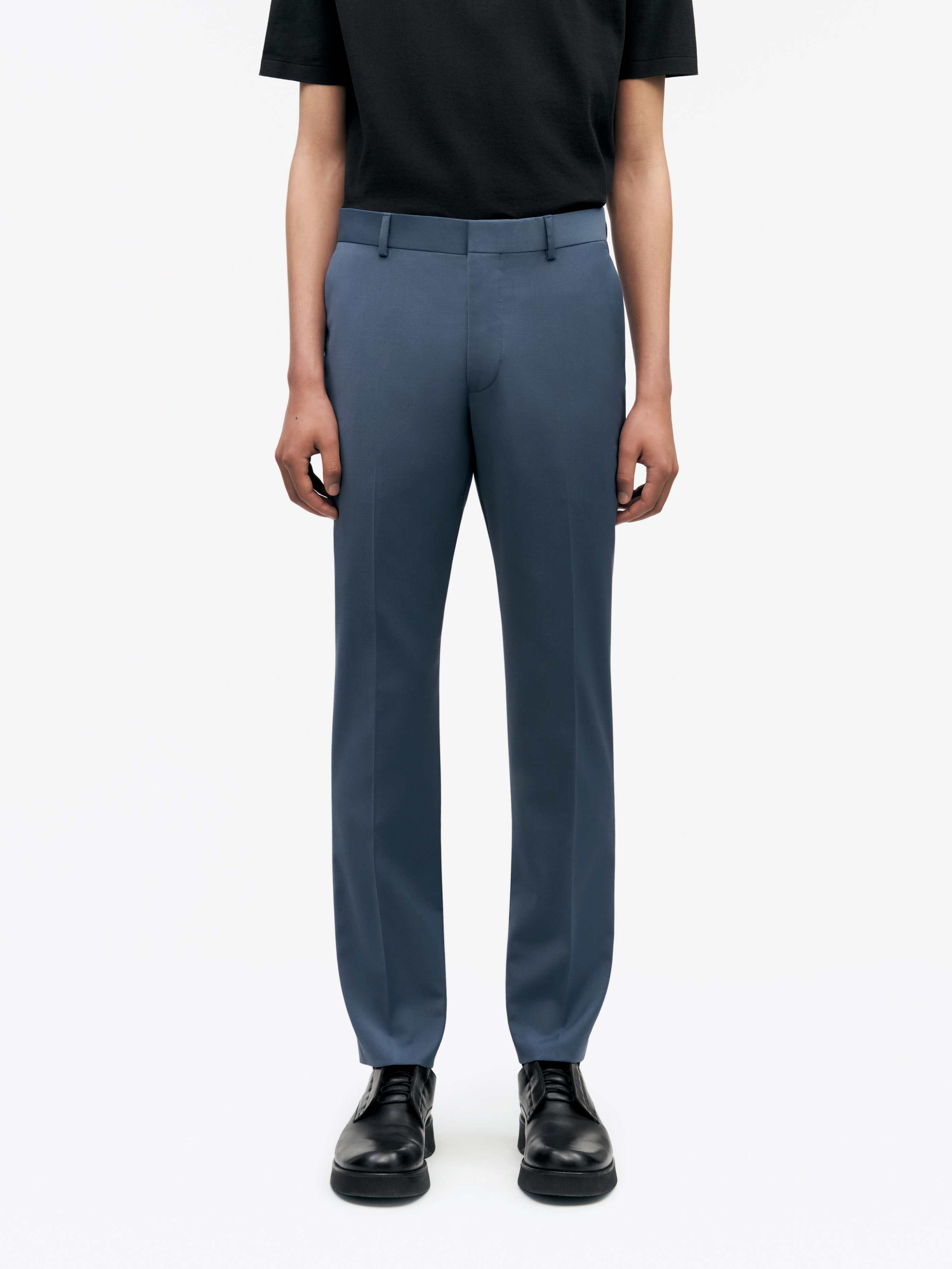 TIGER OF SWEDEN Tenutas Trousers in Blue T70699019 22L-SMOKEY BLUE FROM EIGHTYWINGOLD - OFFICIAL BRAND PARTNER
