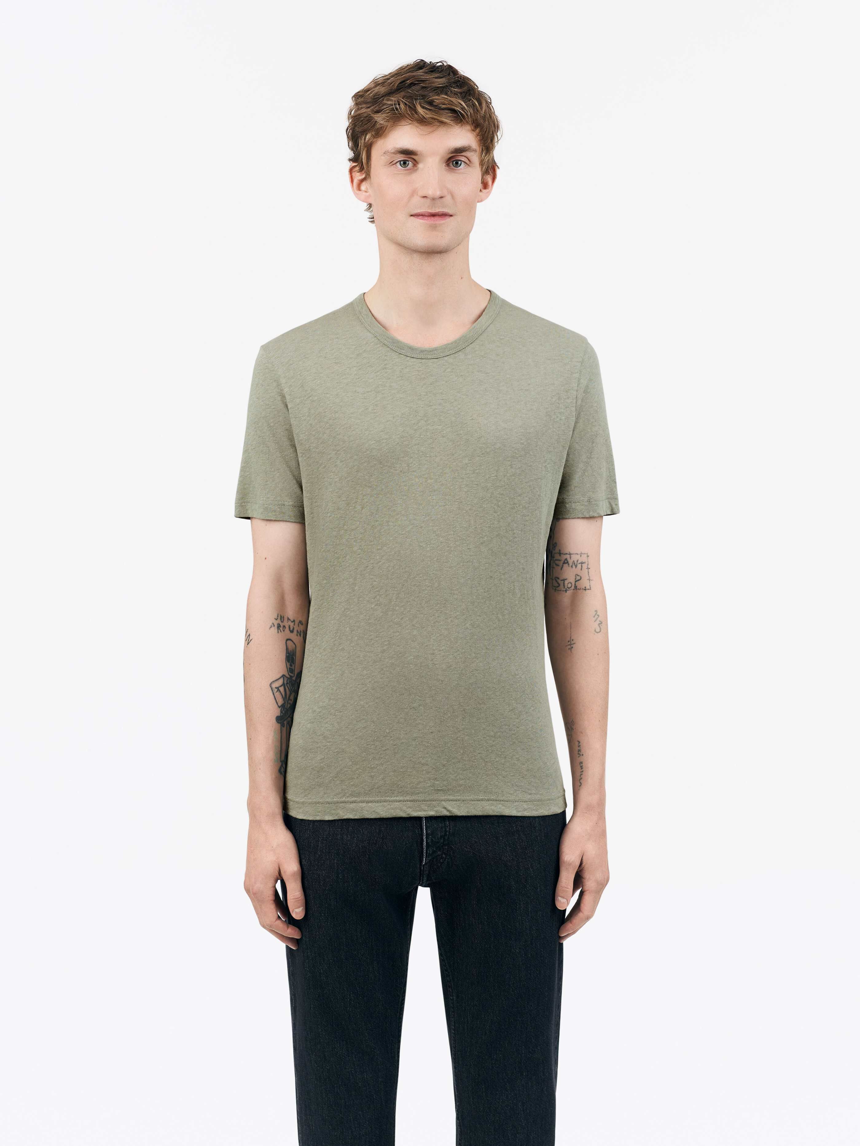 TIGER OF SWEDEN Olaf T-Shirt  in Green T72271001 | Shop from eightywingold an official brand partner for Tiger of Sweden Canada and US.