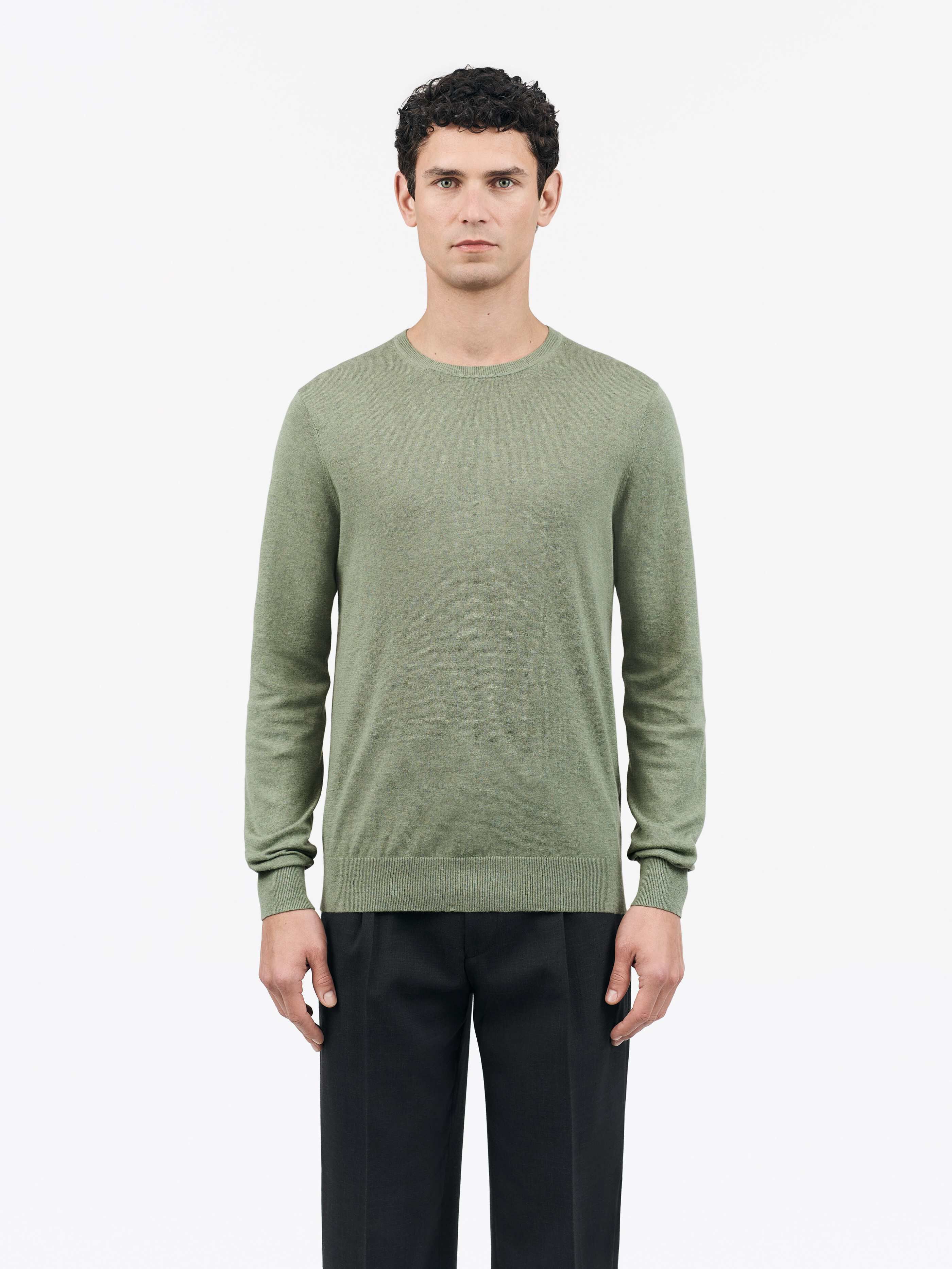 TIGER OF SWEDEN Michas Pullover in Green T72307001  | Shop from eightywingold an official brand partner for Tiger of Sweden Canada and US.