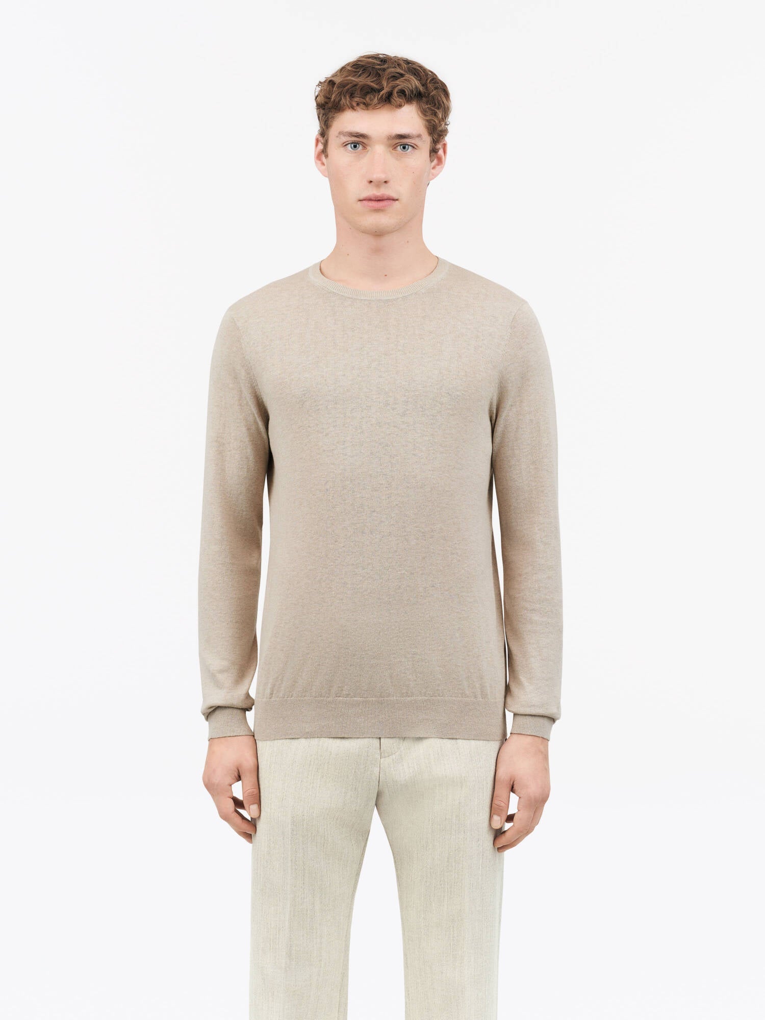 TIGER OF SWEDEN Michas Pullover in Light Beige T72307001| eightywingold 