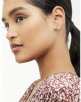 Seenita Nano Hoop Huggie Earring in Rose Gold|eightywingold - official partner of Ted Baker