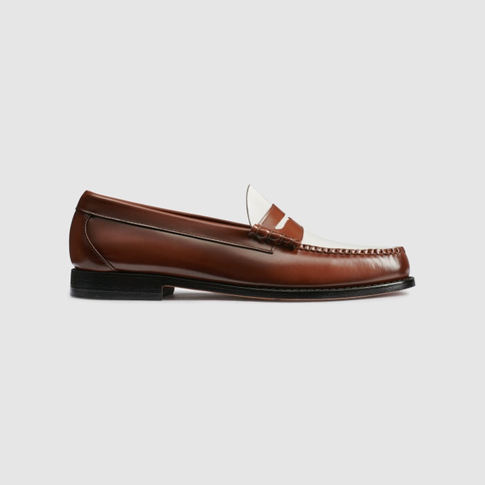 Larson Weejuns Loafer in Whiskey/White | eightywingold